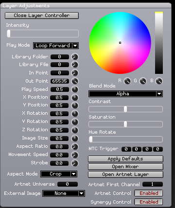 Avolites Ai Layer Adjustments