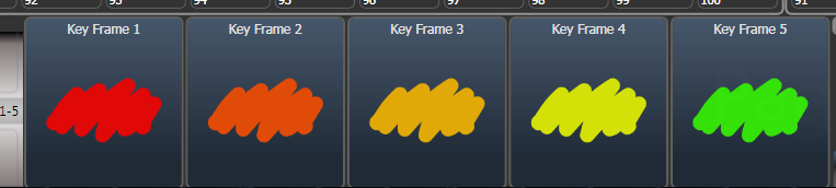 Key Frame Shape - creating an effect with colour key frames