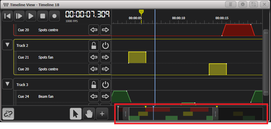 Timeline overview bar