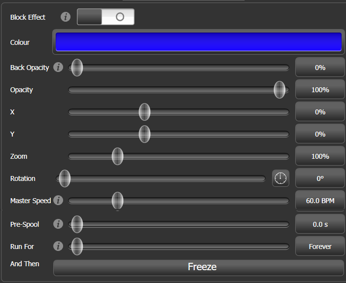 Effect Editor - Pixel Mapper - Effect Master Parameters