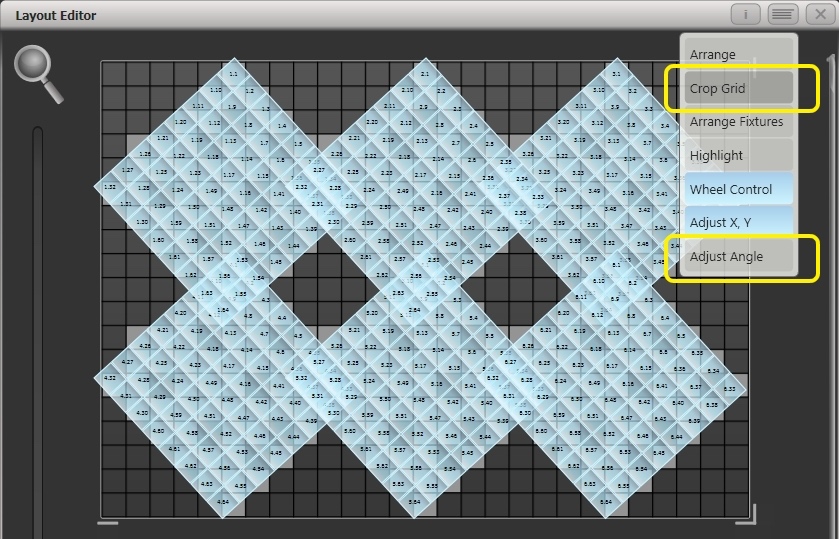 Layout Editor - Adjusting Angle