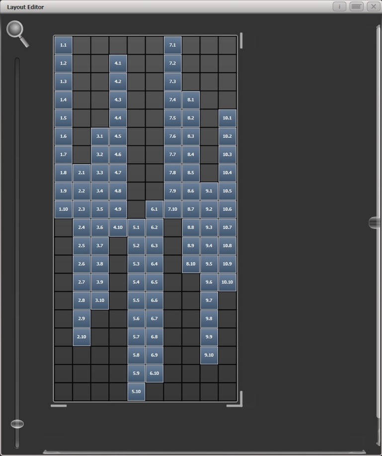 Layout Editor - Randomly Arranged Fixtures