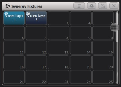 Synergy Fixtures Workspace Window
