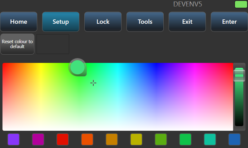 TNP - Setup - Node Settings - Node Line Colour Screen