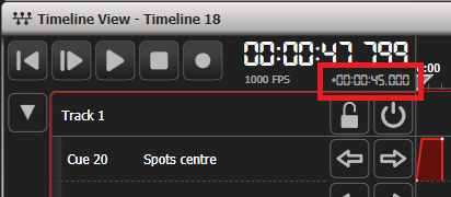 Timeline timecode offset