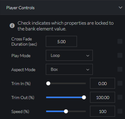 Layer Options Player Controls Area